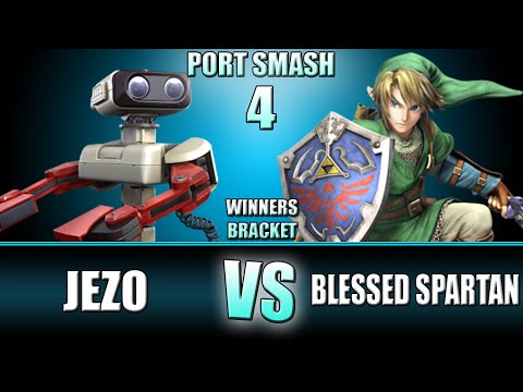 PORT SMASH 4 - DB | Jezo (R.O.B.) Vs BlessedSpartan (Link) - Winners Round 3 - SSB4
