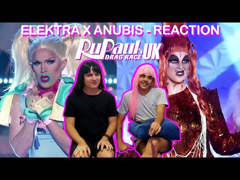 Elektra Fence X Anubis (Sweet Melody) - BRAZIL REACTION - Drag Race UK Season 3