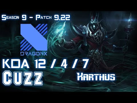 DRX Cuzz KARTHUS vs ELISE Jungle - Patch 9.22 KR Ranked