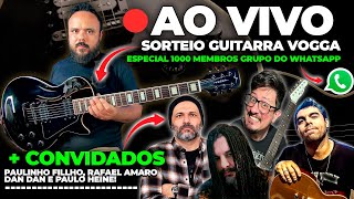🔴LIVE: SORTEIO @pauloheiniken @dandanguitarra @rafaelamaroguitar @paulinhofillhooficial + convidados