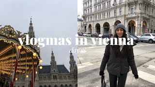 Vlogmas Day 18 in Vienna | travel day, magical christmas markets & world cup final