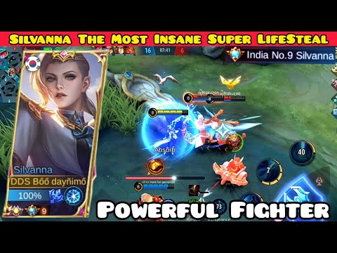 Silvanna The Most Insane Super LifeSteal | Silvana Best Build 2022 | Silvana Boo Daynimo 2022 - MLBB