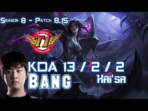 SKT T1 Bang KAI'SA vs EZREAL ADC - Patch 8.15 KR Ranked