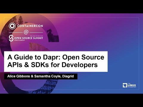 A Guide to Dapr: Open Source APIs & SDKs for Developers - Alice Gibbons & Samantha Coyle, Diagrid