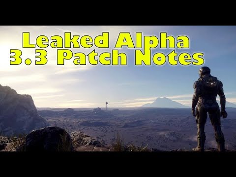 Star Citizen | Leaked Alpha 3.3 Evocati Patch Notes