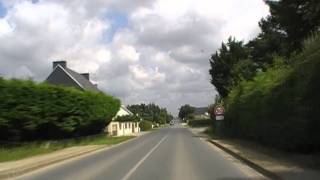 preview picture of video 'Driving Through Ty Youenn (near Plomodiern), Finistere, Brittany, France 23rd July 2010'