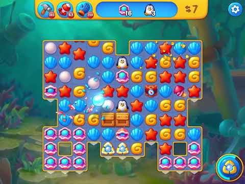 Fishdom level 6328 no boosters フィッシュダム ノーマル [Friend's]