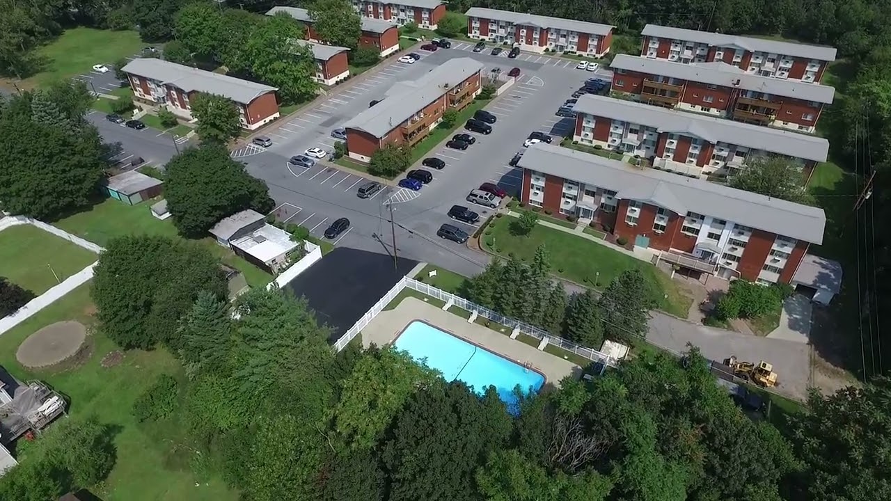 Aerial view of Dutchess Apartments in Poughkeepsie, NY