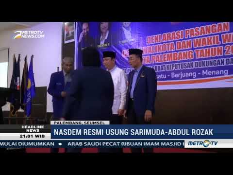NasDem Resmi Usung Sarimuda-Abdul Rozak di Pilkada Palembang 2018