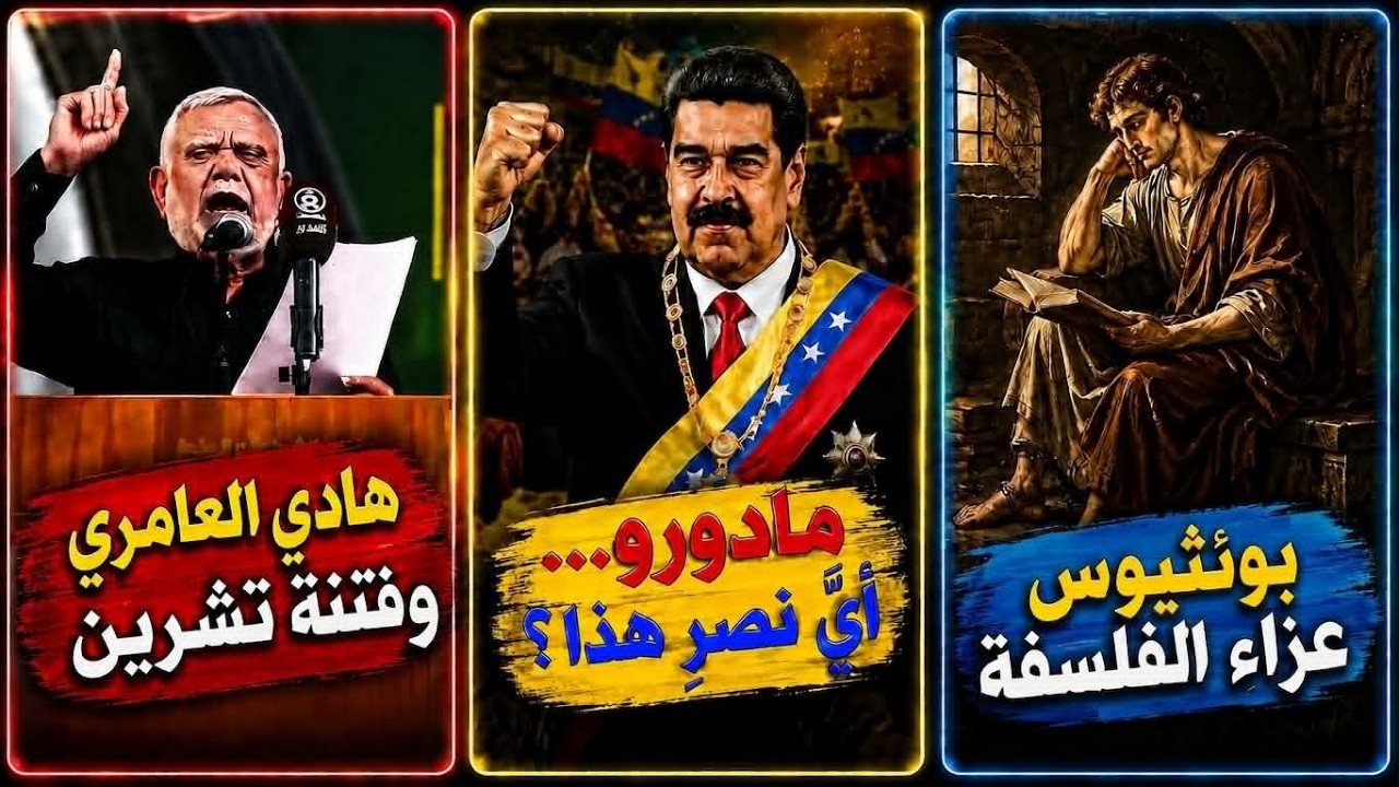 هادي العامري و«فتنة تشرين» | مادورو... أيُّ نصرٍ هذا؟ | بوئثيوس... عزاء الفلسفة