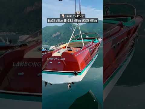 Guess the price? 🚤 The Riva Aquarama Lamborghini ✨