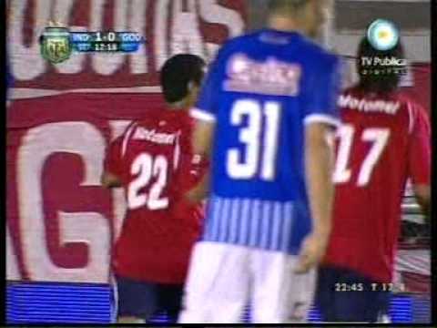 Gol de Pérez (Independiente 1 - Godoy Cruz 0).mpg