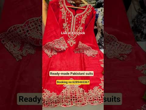 Ready-made Pakistani Suits|Embroidered Eid Suit|Farsi salwar|#Live #pakistanisuits #Sale #Viralvideo