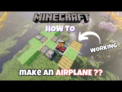"ULTIMATE MINECRAFT HACKS: Build a Flying AIRPLANE!" #minecraft