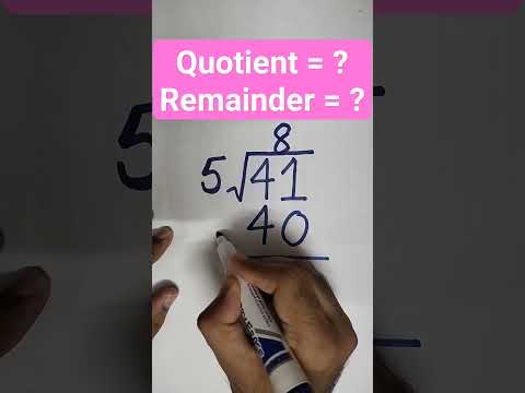 Quotient & Remainder = ?#viral #shorts #trending #viralvideo #shortsfeed #viralshorts #viralreels