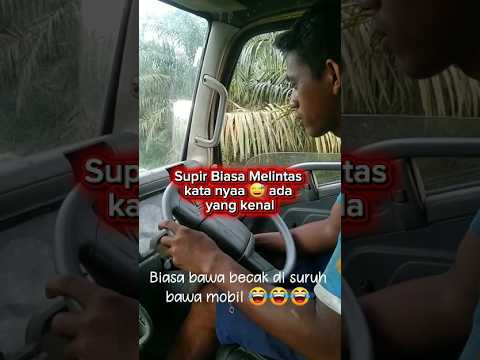 PANIK!! SKIL Supir Lintas Ketika Di Jalan Perkebunan Sawit 😱