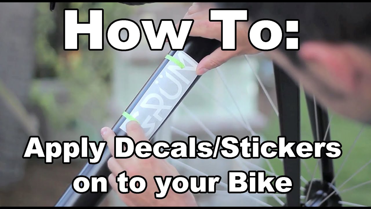 How to Apply Decals / Stickers on to your Bike