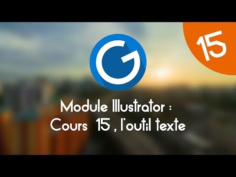 Formation IMM Module Illustrator Cours tuto 15 le texte