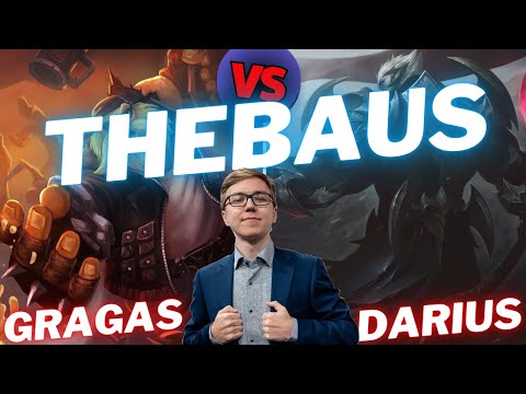 THEBAUS | GRAGAS VS DARIUS | TOP GAMEPLAY | Patch 15.17 / Season 15 | #LeagueofLegends
