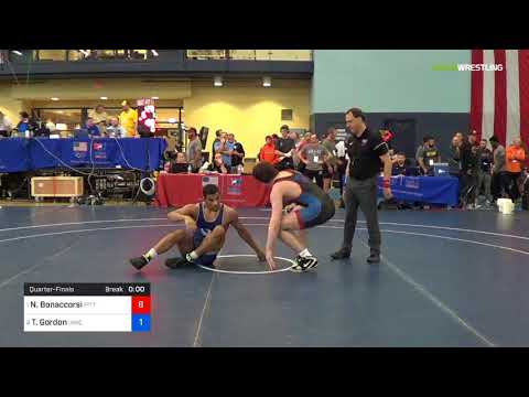 2018 FS WTT Challenge/UWW Juniors 86 Quarter-Finals - Nino Bonaccorsi (Pitt) Vs. Tyrell Gordon (IA