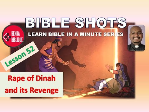 Rape of Dinah and its Revenge- Lesson 52 (Bible Shots- Learn Bible in a Minute Series) Fr. Benedict