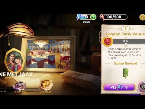 June's Journey Secrets 6 - Scene 2 - London Party Venue - 🚫 loading screen, word mode - August 2023