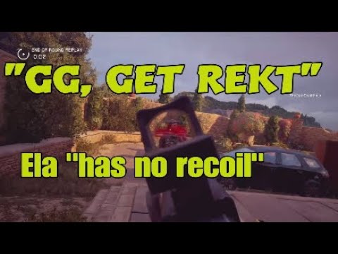 Ela "has no recoil" - yes she fking does