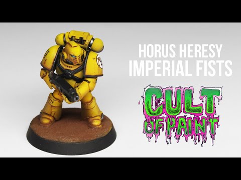 Painting Imperial Fists Space Marines - Easy recipe!
