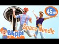 Blippi And Meekah Jump And Play In Seattle Travel Videos For Kids