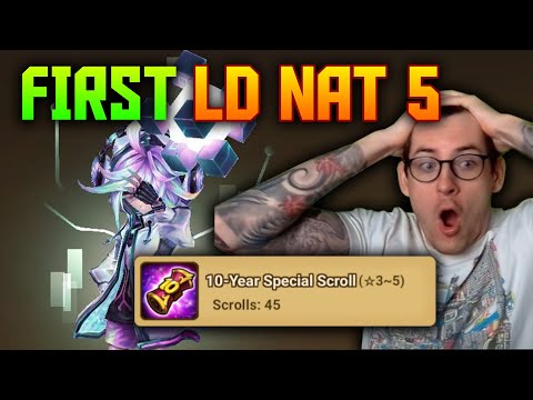 LD NAT 5 from 10 Year Special Scrolls! 10x10 Anniversary Event Summon Session! - Summoners War