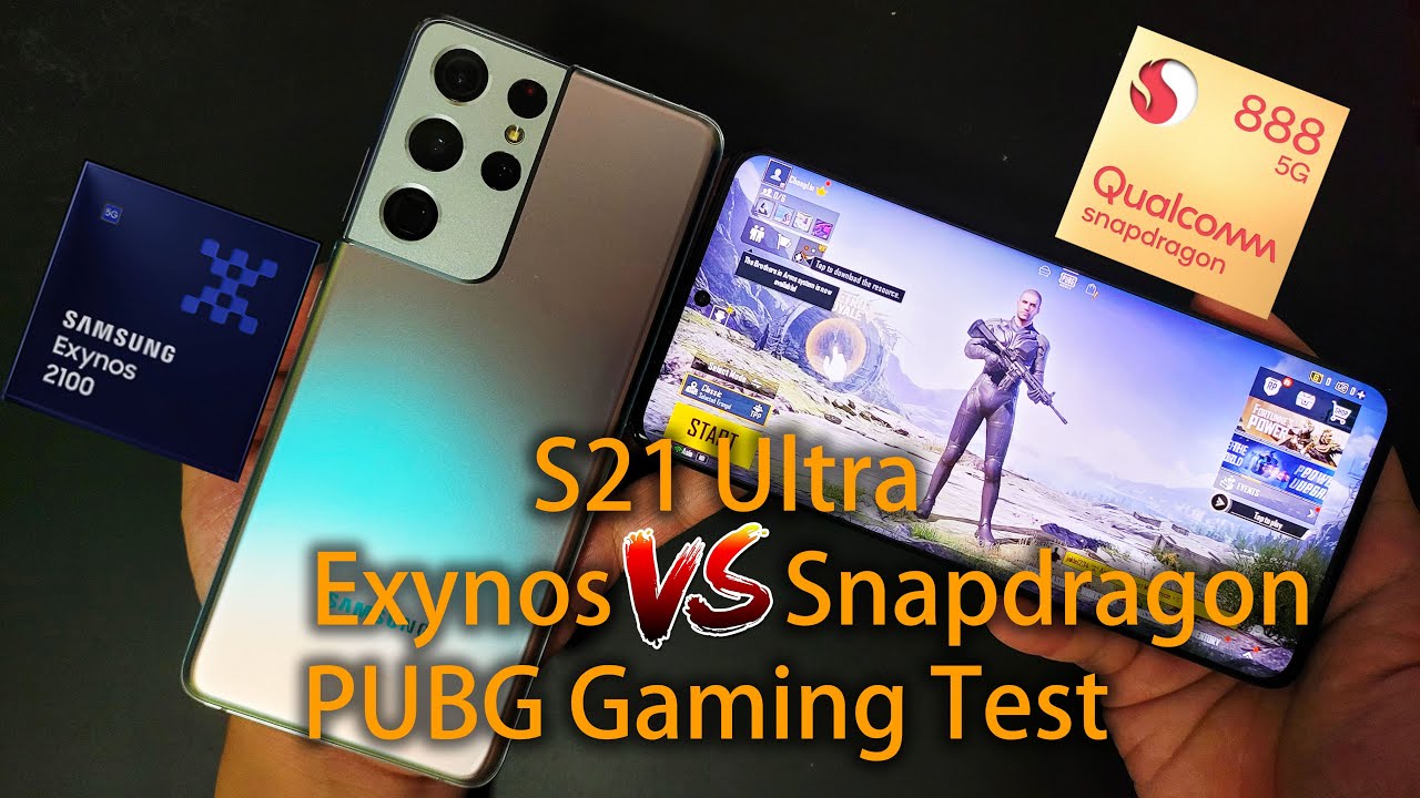 S21 Ultra Exynos 2100 vs Snapdragon 888 PUBG 60FPS Gaming Test | Impressive but with a catch