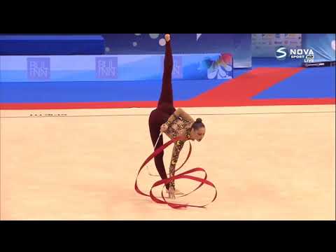 Vlada Nikolchenko Ribbon All-around European Championships Varna 2021
