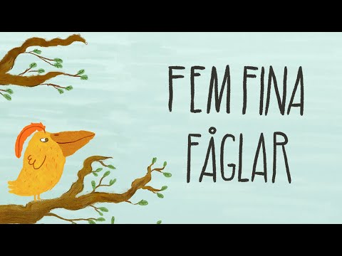 Mamma Mu & Kråkan - Fem fina fåglar - Officiell musikvideo