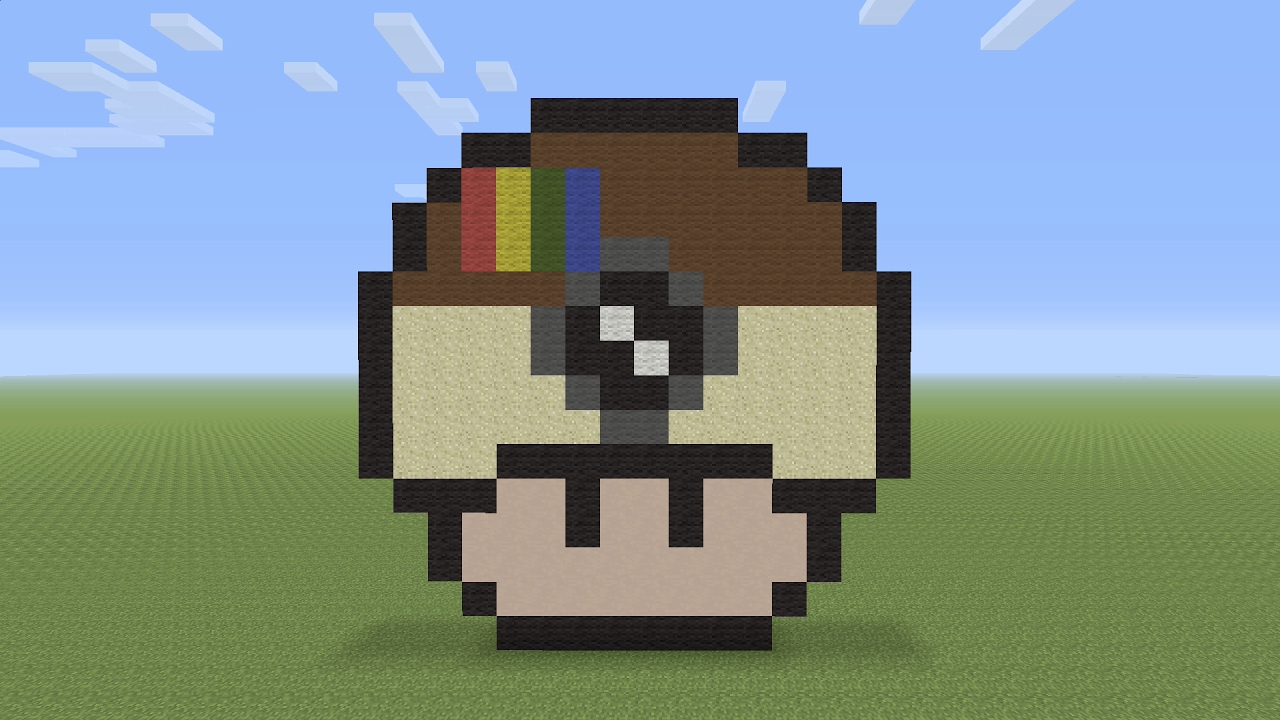 Minecraft Pixel Art - Instagram Mushroom