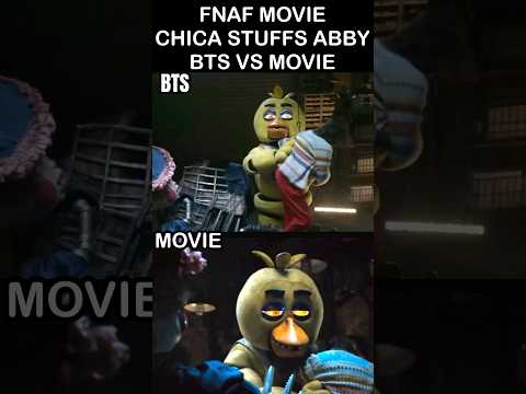 FNaF MOVIE Chica Stuffs Abby Behind The Scenes Vs Movie | FNaF Movie 2 (Not For Kids)