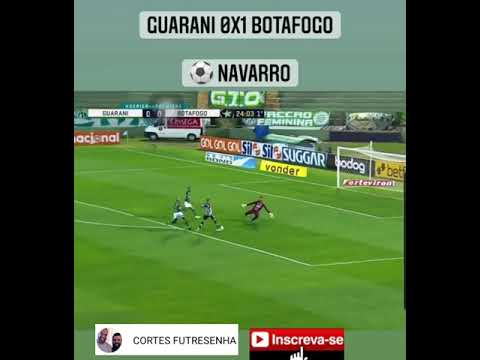 GUARANI 1 X 1 BOTAFOGO INTERVALO SÉRIE B - GOL NAVARRO