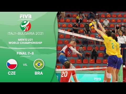 CZE vs. BRA - Final 7-8 | Full Game | Men's U21 Volleyball World Champs 2021