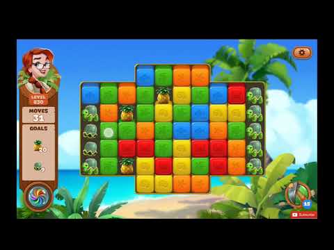 Lost Island Blast Adventure Level 830 NO BOOSTERS - A S GAMING