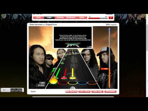 guitar flash Three Hammers por DragonForce expert 97%