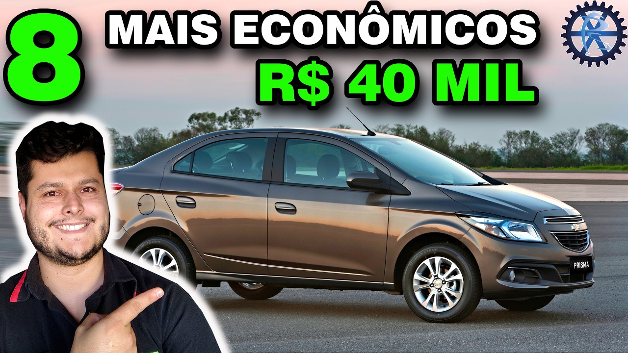 8 MELHORES CARROS ECONÔMICOS até 40 MIL REAIS para COMPRAR em 2024