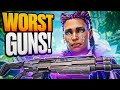 I Tried Using The WORST Guns In Apex Legends