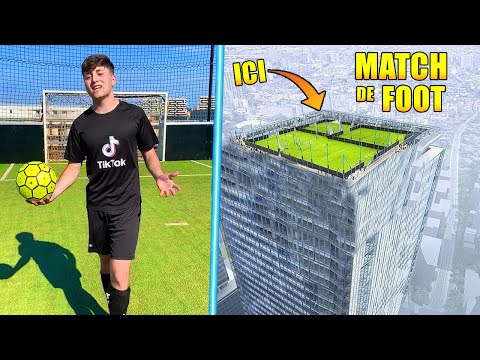 STAR FREESTYLE is having a FOOTBALL MATCH on the ROOFS of PARIS! (the sun burned me, 36 degrees!! 🥵)