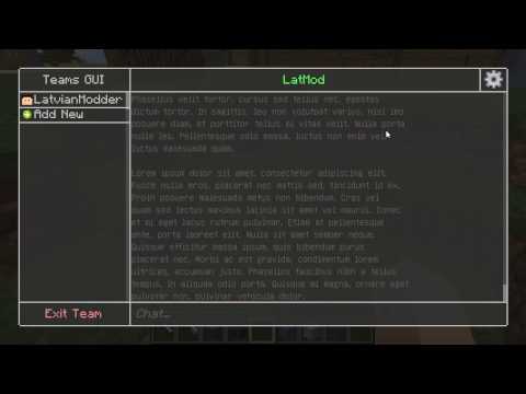 [FTBUtilities] New WIP Teams GUI