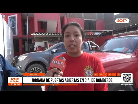 Trujillo: jornada de puertas abiertas en Compañía de Bomberos