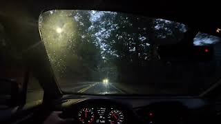 leisurely driving a vb wrx in the rain (binaural audio | 4k pov video)