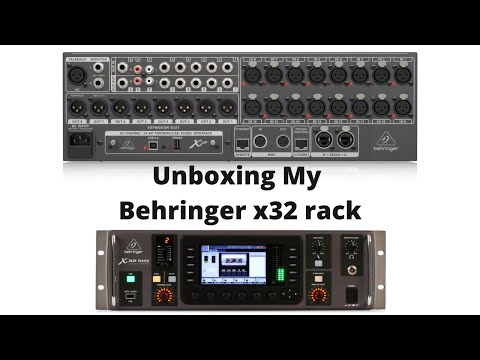 Unboxing Behringer X32 Rack Digital Mixer .