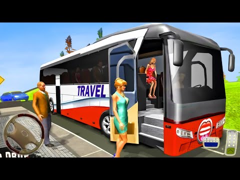 Offroad Tour Coach Bus Driving - Uphill Bus Parking Simulator | Android Gameplay