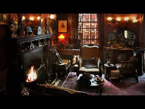 Ambience/ASMR: Sherlock Holmes Parlour, 221B Baker Street (Victorian London), 4 Hours