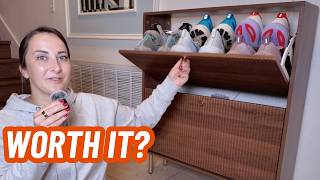 Nicetree Flip Door Shoe Cabinet Midnight Walnut Review | Wor