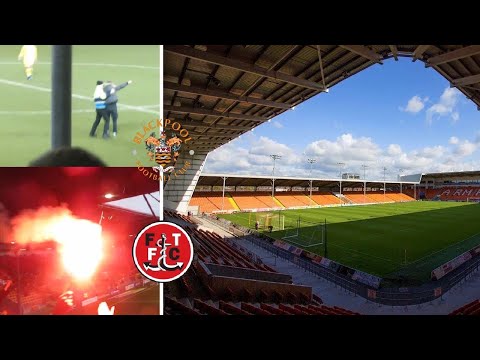 POLICE, PYROS & PITCH INVADERS! BLACKPOOL VS FLEETWOOD TOWN ***VLOG***